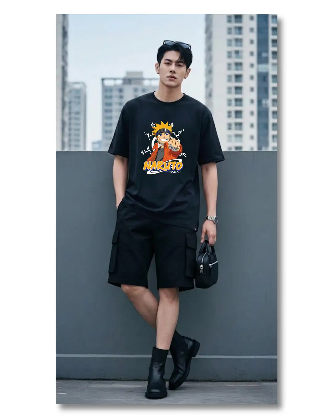 Naruto 1 Black T-shirt