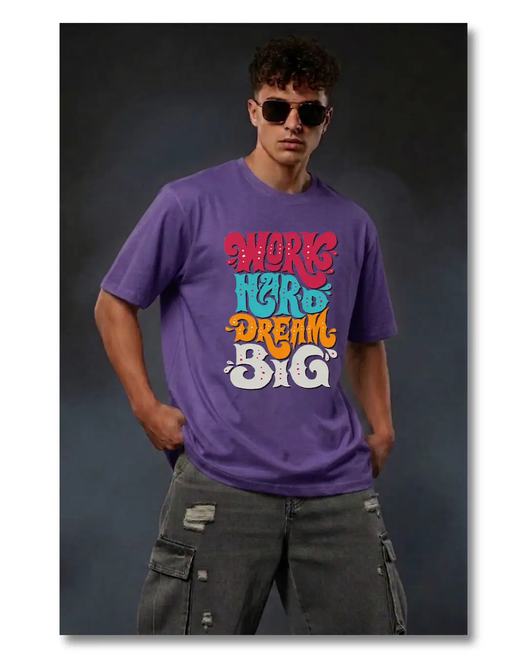 Work Hard Dream Big-1 Lavender