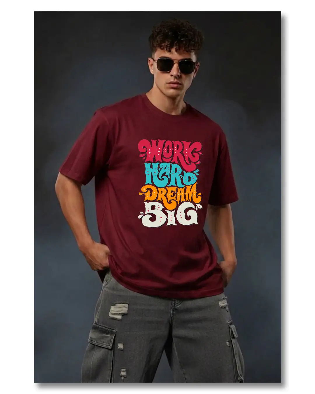 Work Hard Dream Big-1 Maroon
