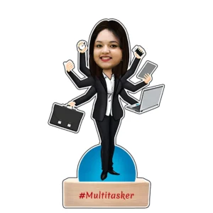 Multitasker Caricature Cutout – Funny Personalized Desk Décor