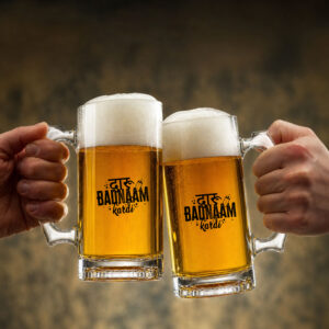 Daru Badnaam Kardi Printed Beer Mug