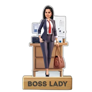 Boss Lady Office Caricature Cutout